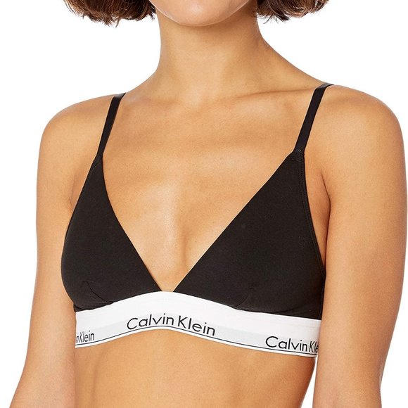 Calvin Klein Cotton Bralette BUNDLE | Gray and Black | Womens Size M - Picture 2 of 8